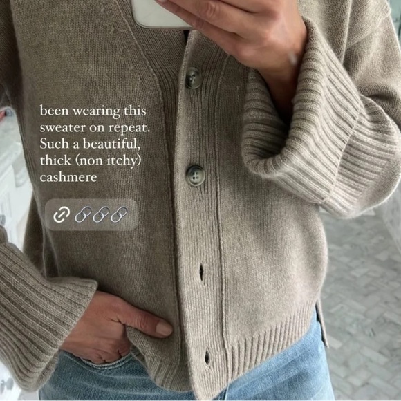 Palmer & Purchase Claire Cashmere Cardigan Sweater L - Picture 4 of 11